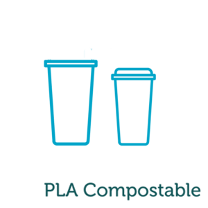 Vasos de Plástico PLA Compostable