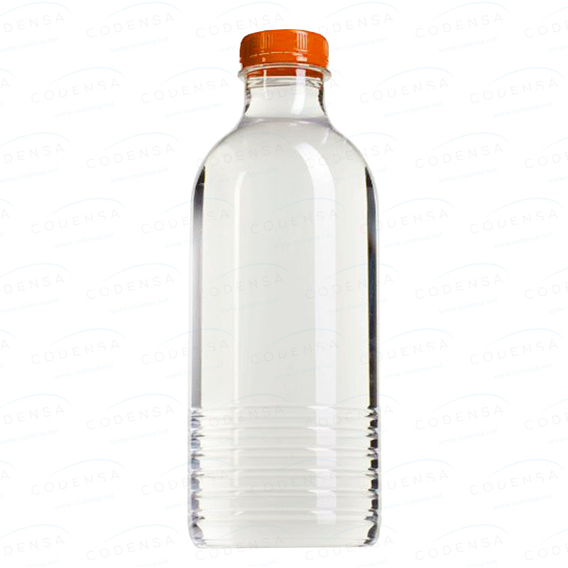Abuelos visitantes Aptitud Laos Botella de plástico PET 1000 ml redonda transparente - CODENSA Packaging  Sostenible