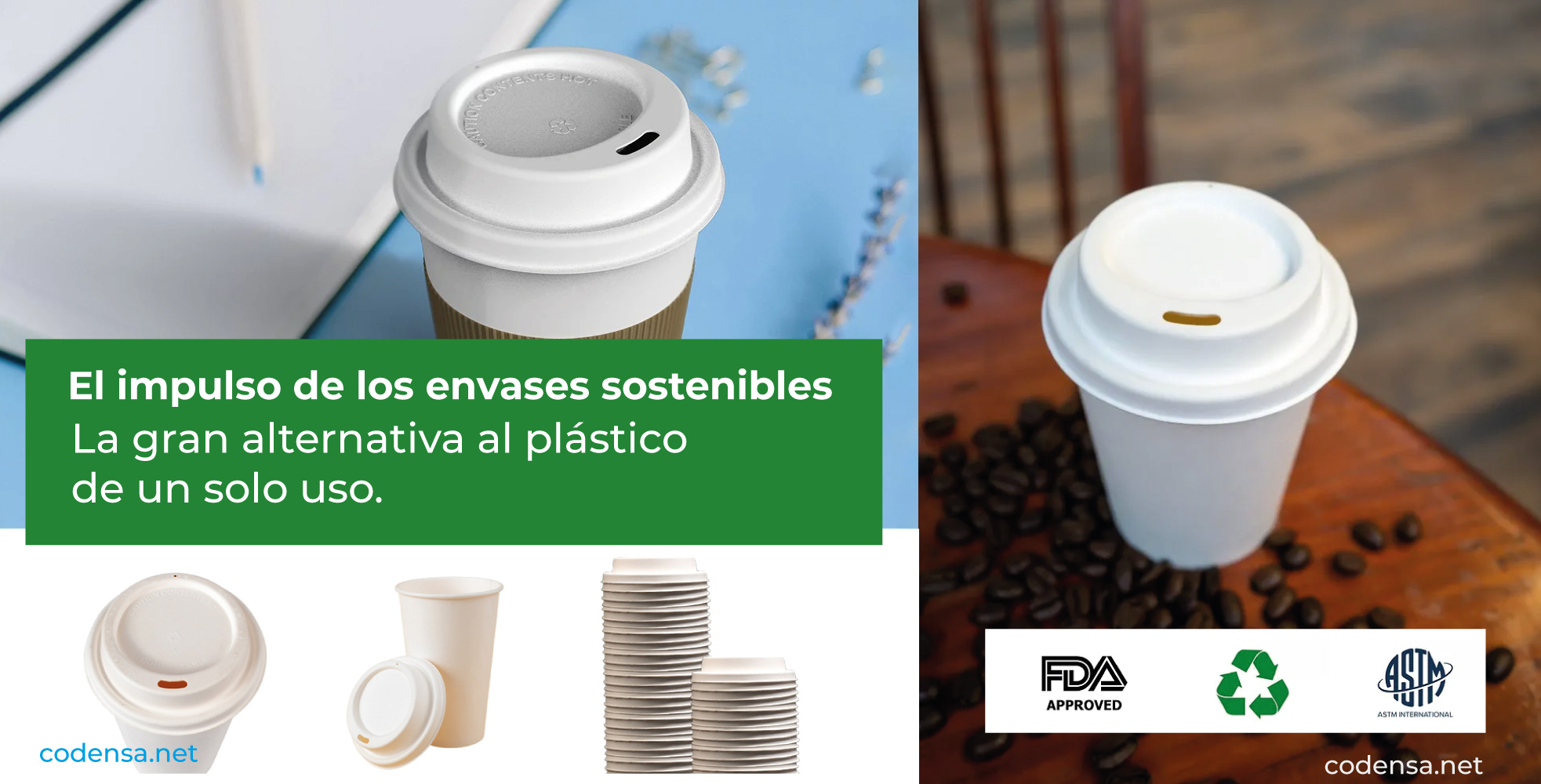 Los envases biodegradables son una alternativa a los de plástico